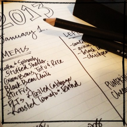 vegetarian meal plan - december 31, 2012