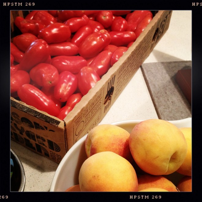 tomatoes on the counter