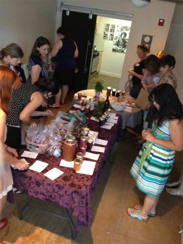 ATXSwappers browsing the merchandise - July 2013