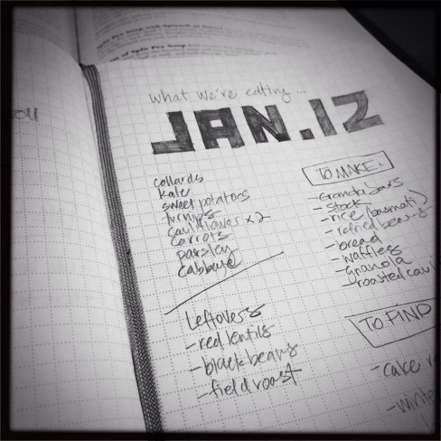 vegetarian meal plan - january 12, 2014 | aneelee.wordpress.com