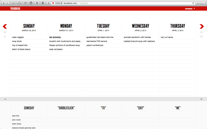 add meals to your to-do | aneelee.wordpress.com