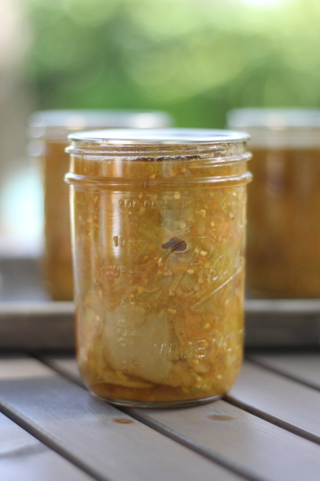 roasted green tomatoes for the pantry | aneelee.wordpress.com